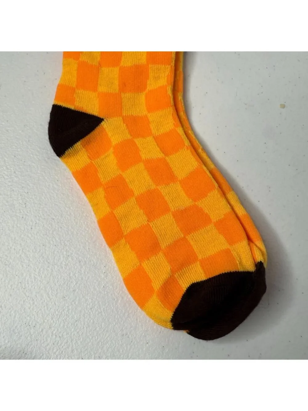 Reese's Peanut Butter Cup Kids Crew Socks Orange Size 9-3.5 NWT
